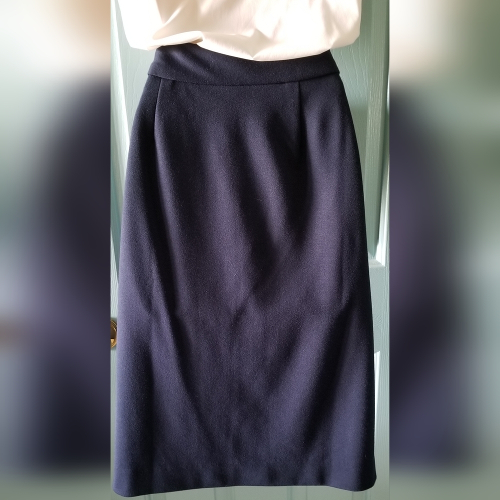 Grace Elements Side Zip Navy Skirt - image 2